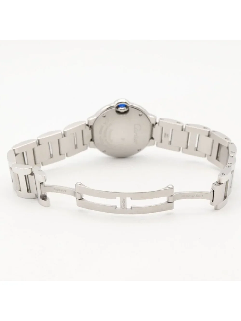 Cartier Watch Baron Blue SM Silver Stainless Steel